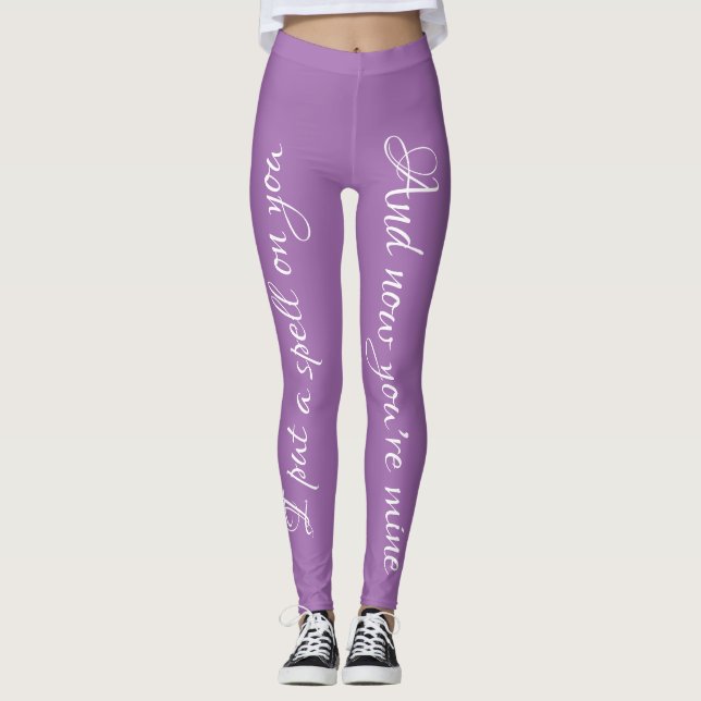Hocus Pocus passdamasker Leggings (Framsida)