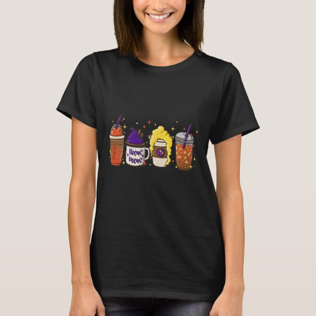 Hocus Pocus Pumpkin Spice Latte Coffee Kärlek Fall T Shirt (Framsida)