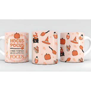Hocus pocus pumpkin Spice Latte to focus Fall Kaffemugg