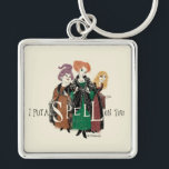 Hocus Pocus Sanderson Sisters Spellbound Fyrkantig Silverfärgad Nyckelring<br><div class="desc">Sanderson Sisters är tillbaka och redo att trolla in den här förtjusande Hocus Pocus-utformningen! Med Winifred, Mary och Sarah i en handritad vintage stil, ger den här teckningen en lekfull men pookisk charm till den ikoniska frasen "Jag lägger en spell på dig". Med texturerade, sketchliknande detaljer och en varm, nostalgisk...</div>