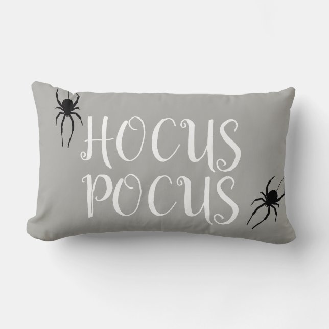 Hocus Pocus Spider Halloween Pillow Lumbarkudde (Framsida)