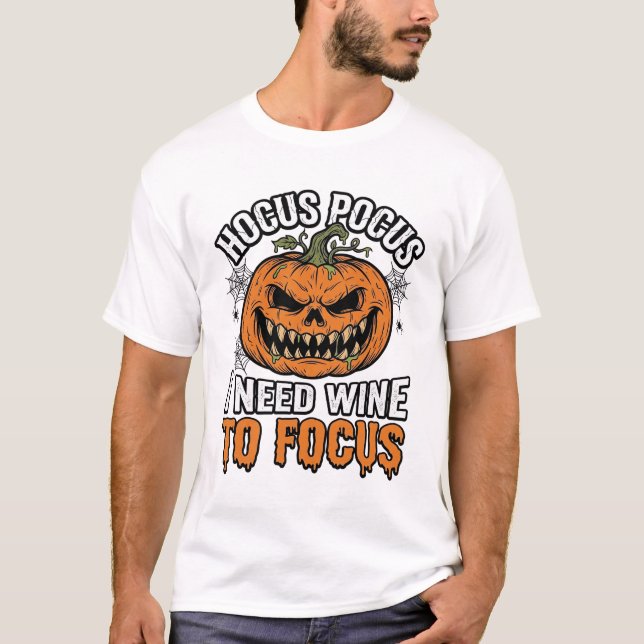 Hocus Pocus Vin Pumpor Halloween Tröja Design_1 (Framsida)