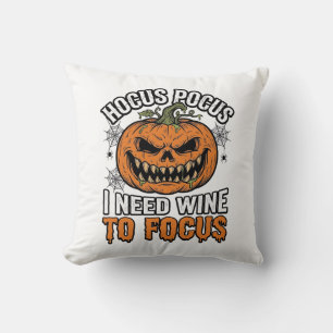 Hocus Pocus Vin Pumpor Halloween Tröja Design_1 Kudde