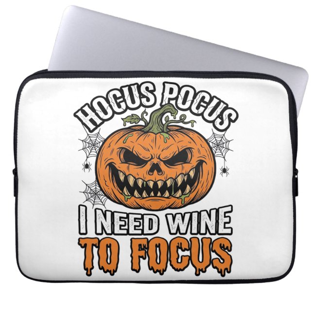 Hocus Pocus Vin Pumpor Halloween Tröja Design_1 Laptop Fodral (Framsidan)