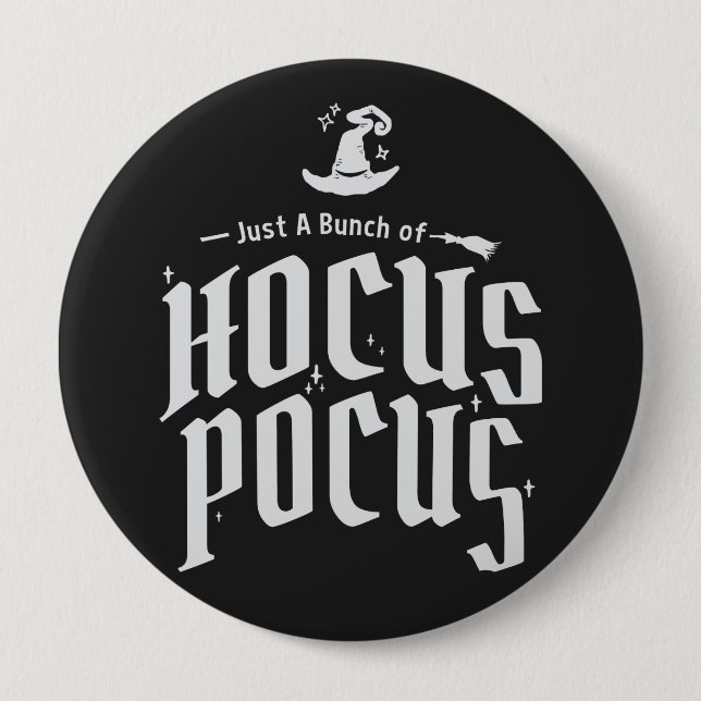 Hocus Pocus Witch Funny Halloween Knapp (Framsida)
