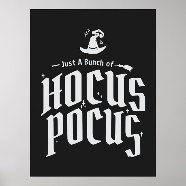 Hocus Pocus Witch Funny Halloween Poster (Framsidan)
