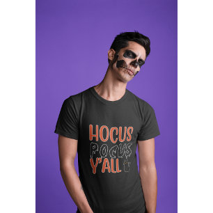 Hocus Pocus Y'all Halloween Cat Cat Design T Shirt