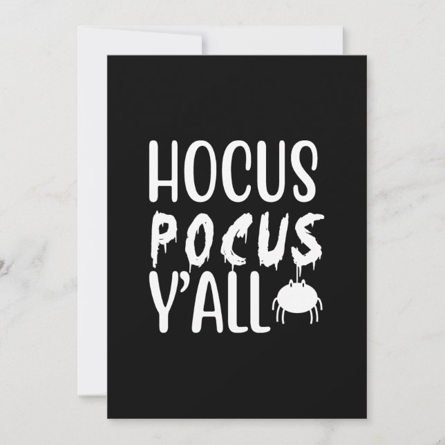 hocus pocus y'all inbjudningar (Framsida)