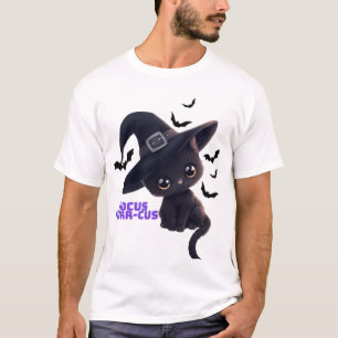 Hocus Purr-cus Söt Svart Katt Halloween Konst Klas T Shirt