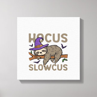 Hocus Slowcus Rolig Halloween Seng Classic T-Shirt Canvastryck