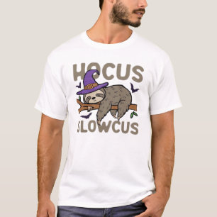 Hocus Slowcus Rolig Halloween Trögdjur Klassisk T- T Shirt