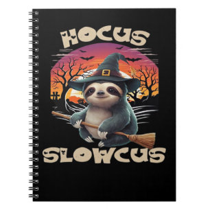 Hocus Slowcus Sloth älskare Halloween costume tee Anteckningsbok