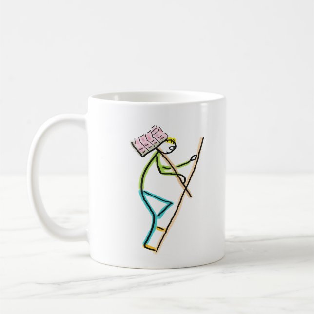 Hod Carrier Stickman Kaffemugg (Vänster)
