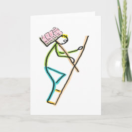 Hod Carrier Stickman Kort