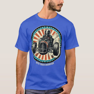 Hod Rod Racing Comic Book Style T Shirt