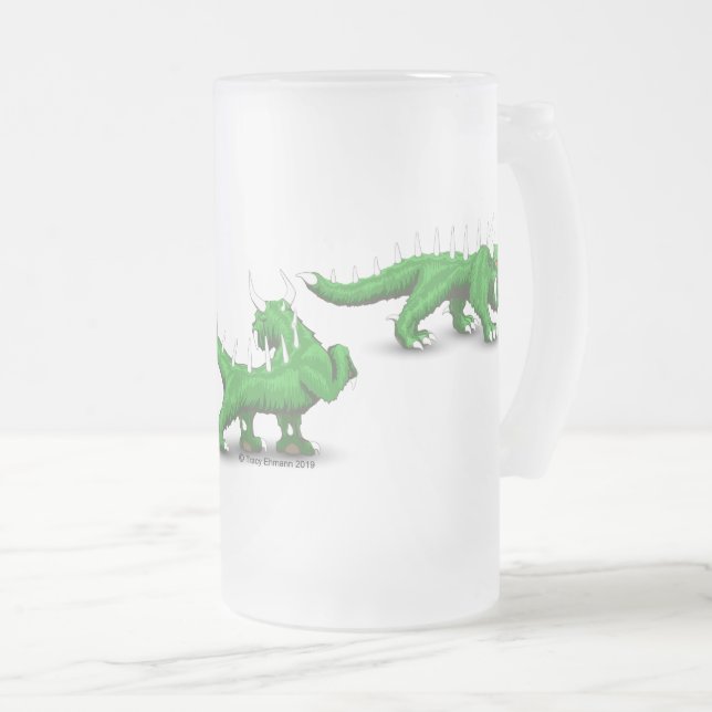 Hodag Crossing Frostat Ölglas (Framsida höger)