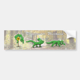 Hodag korsande stötdekal, Rhinelander, WI Bildekal