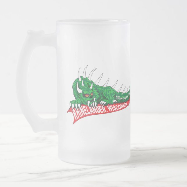 Hodag Rhinelander WI:s hem Frostat Ölglas (Vänster)