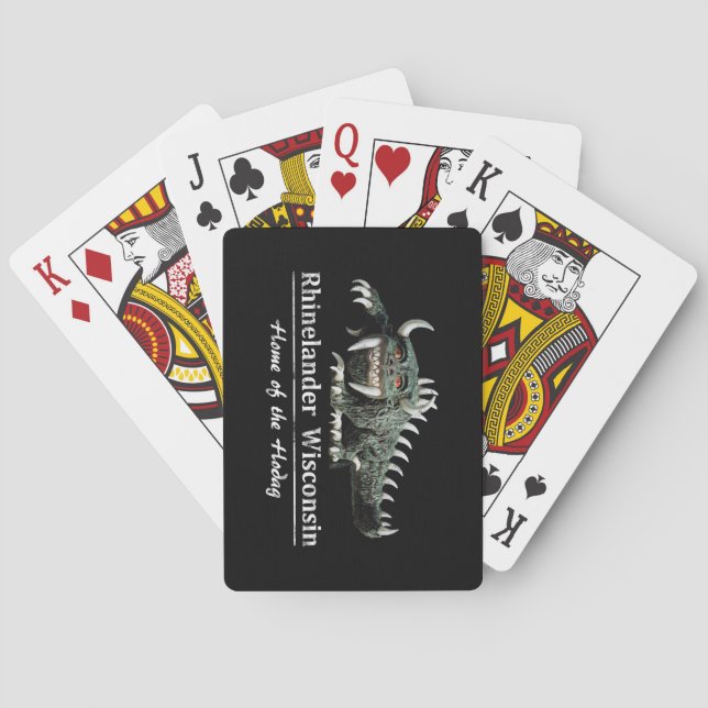 Hodag-uppspelningskort Casinokort (Baksidan)