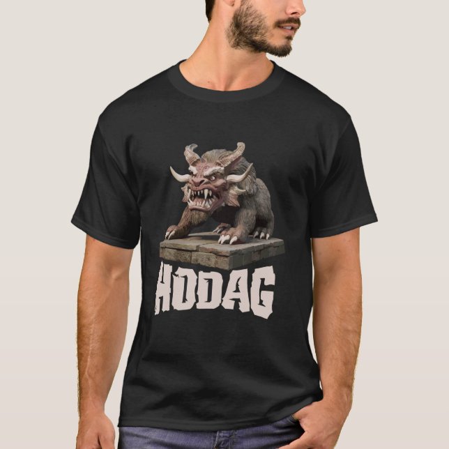 Hodag Wisconsin Kryptid Folklore Mytisk T Shirt (Framsida)