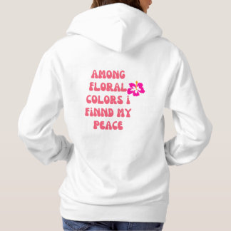 Hoddie con frase motivadora en rosa t shirt