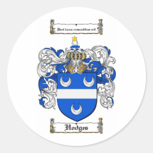 HODGES FAMILY CREST - HODGES JACKAR AV ARM RUNT KLISTERMÄRKE