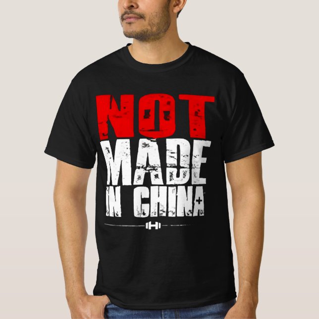 hodgetwins not made in china t shirt (Framsida)