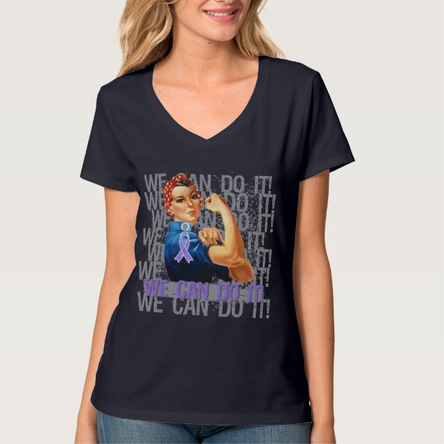 Hodgkins lymfkörtelcancer Rosie KAN VI GÖRA DEN T Shirt (Framsida)