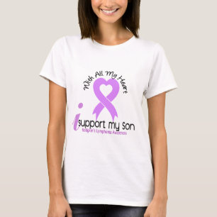 Hodgkins lymfkörtelcancer stöttar jag min Son T-shirt