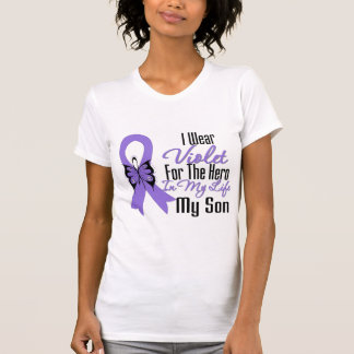 Hodgkins lymfkörtelcancerband min hjälte min Son Tee Shirt