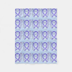 Hodgkins lymfomamedvetande Ribbon Fleece Blanket