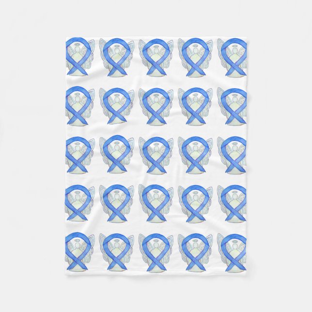 Hodgkins lymfomamedvetande Ribbon Fleece Blanket (Framsidan)