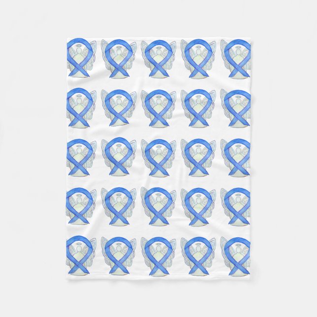 Hodgkins lymfomamedvetande Ribbon Fleece Blanket (Framsidan)