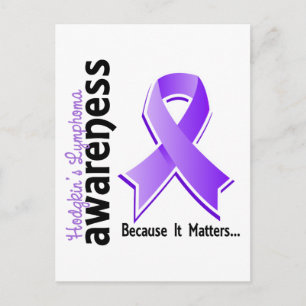 Hodgkins lymphoma Awareness 5 Vykort