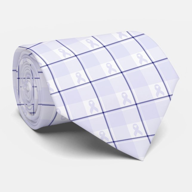 Hodgkin's Lymphoma Awareness Plaid Lavender Ribbon Slips (Rullad)