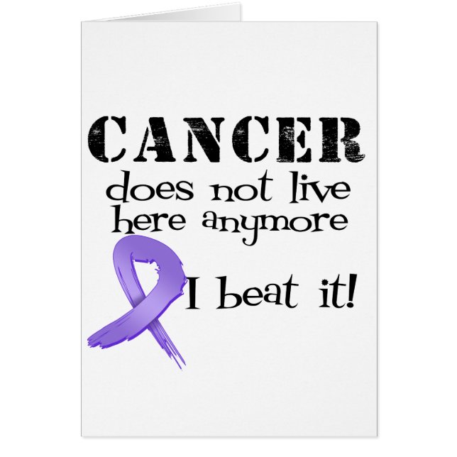Hodgkins Lymphoma bor inte här längre Hälsningskort (Framsidan)