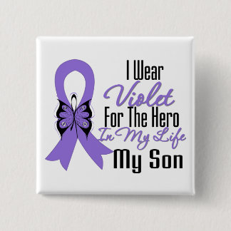 Hodgkins Lymphoma Ribbon My Hero Min son Knapp