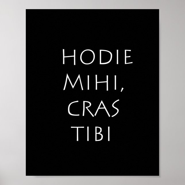 Hodie mihi cras tibi poster (Framsidan)