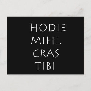 Hodie mihi cras tibi vykort