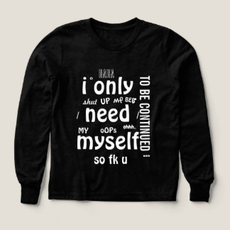 hodie with a small text to read  t shirt