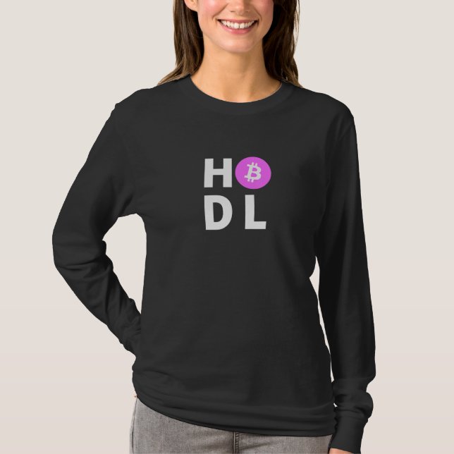 Hodl Bitcoin Cryptocurrency Eth Defi Btc Blockchai T Shirt (Framsida)