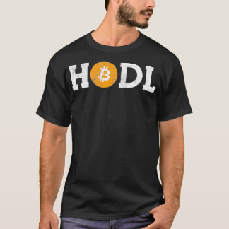 Hodl Bitcoin Hodl Vintage Distress Bitcoin Logotyp T Shirt