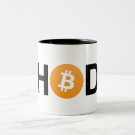 #HODL Bitcoin Två-Tonar muggen Två-Tonad Mugg