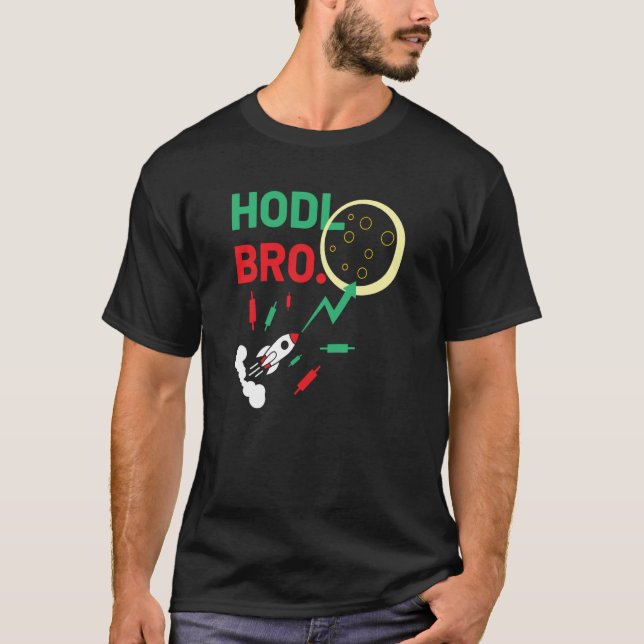 Hodl-bron i lagrar till Måne T Shirt (Framsida)
