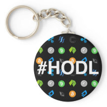 #HODL Cryptocurrency ThMB Keychain