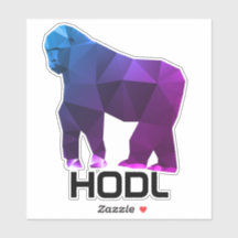 HODL Diamond Händer Ape Sticker