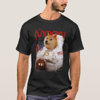HODL DOGE TILL Måne Astronaut DOGE Crypto Memid D