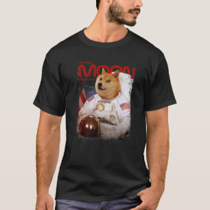 HODL DOGE TILL Måne Astronaut DOGE Crypto Memid D T Shirt