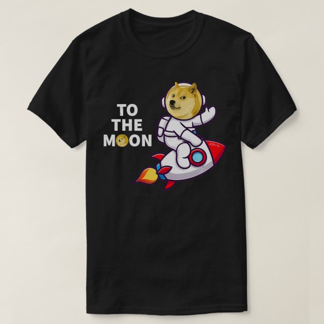 Hodl Dogecoin, Doge Coin Crypto Currency Pullover T Shirt (Design framsida)