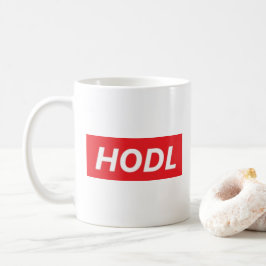 HODL (håll) din Cryptocurrency Bitcoin mugg